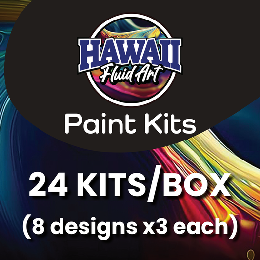 PAINT KIT BOX - 24 Paint Kits (8 designs x3 each) - Shipping included