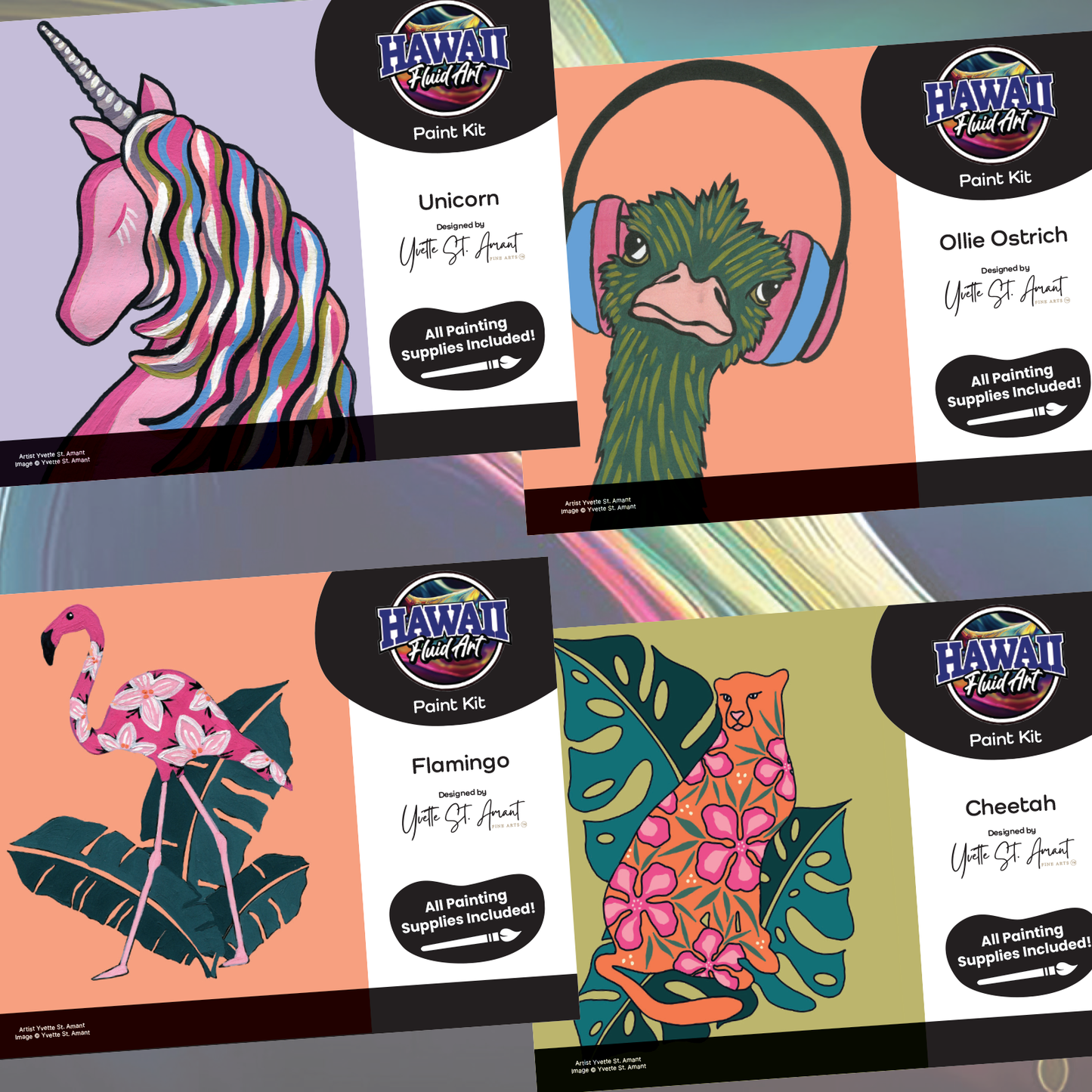 PAINT KIT BOX - 24 Paint Kits (8 designs x3 each) - Shipping included